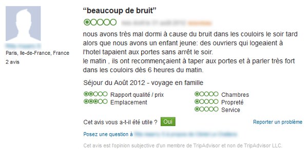 contester un avis tripadvisor