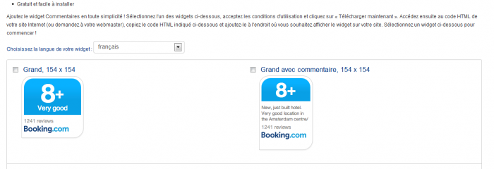 Pourquoi il ne faut surtout pas utiliser le widget commentaires de Booking.com